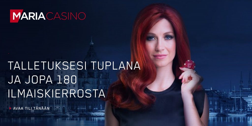 Maria Casino Suomi: Uusille pelaajille ilmaiskierroksia - ilman talletusta