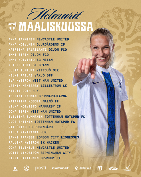 Helmarit nimetty MM-karsintojen avausotteluihin